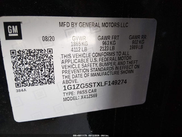 Chevrolet Malibu Fwd Rs