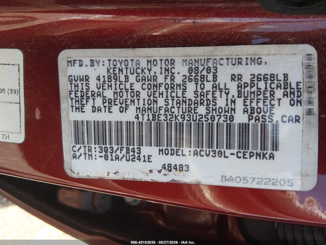 Toyota Camry Le