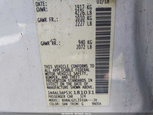 Nissan Altima 2.5 S