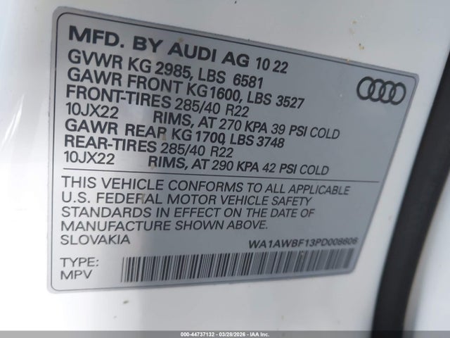 Audi Sq Premium Plus Tfsi Quattro Tiptronic