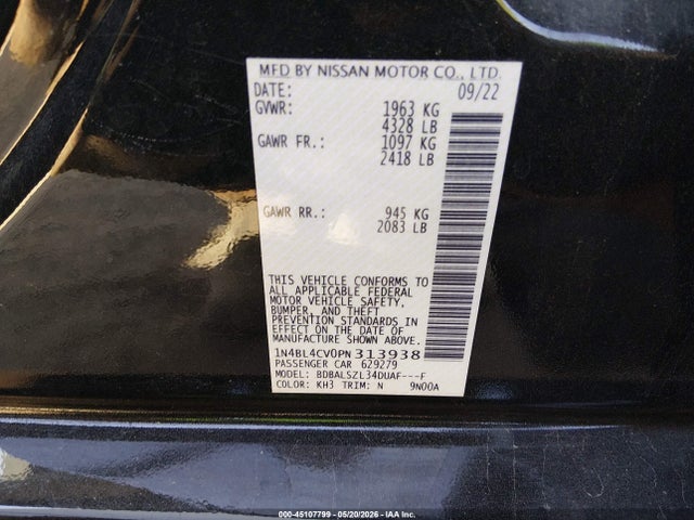 Nissan Altima Sr Fwd