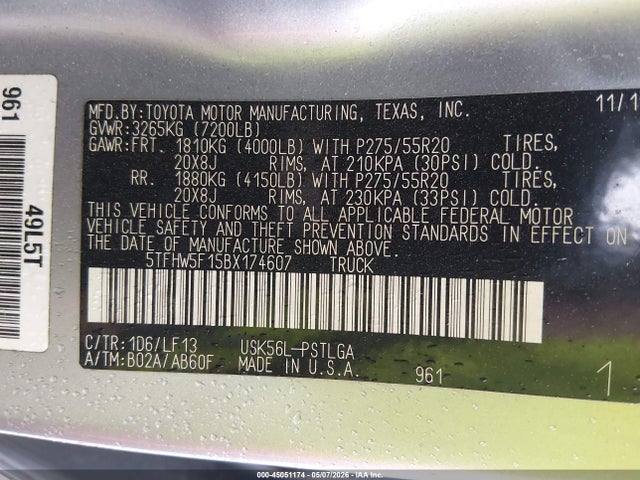 Toyota Tundra Limited 5.7l V8