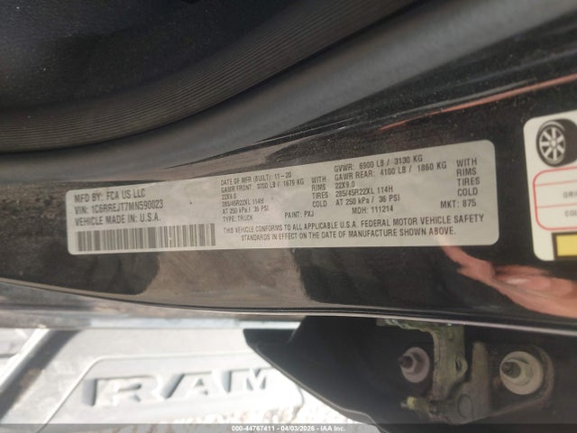 Ram 1500 Laramie  4x2 5'7 Box