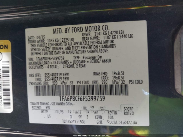Ford Mustang Gt Premium