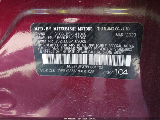 Mitsubishi Mirage Es