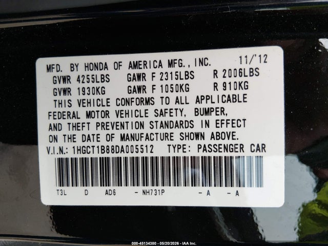 Honda Accord Ex-l