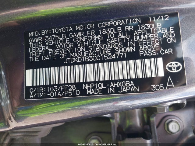 Toyota Prius c Three