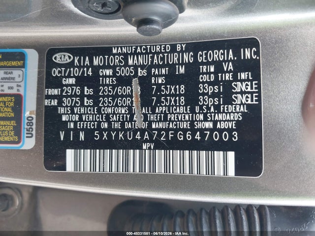 Kia Sorento Ex V6