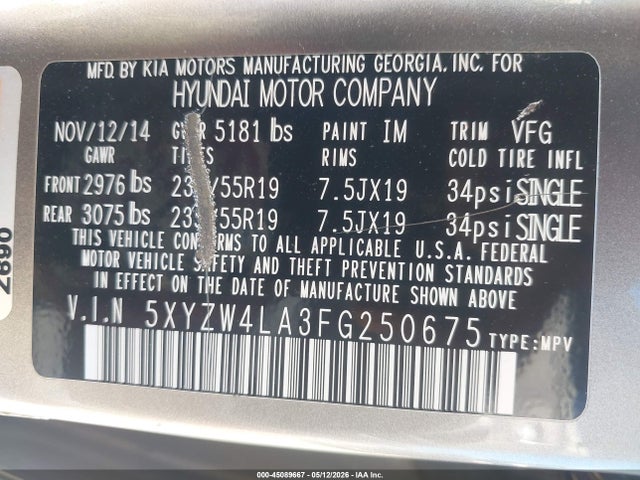 Hyundai SANTA FE 2.0l Turbo