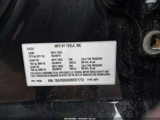 Tesla Model Y Rwd