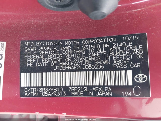 Toyota Corolla Le