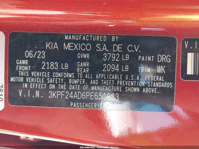 Kia Forte Lxs