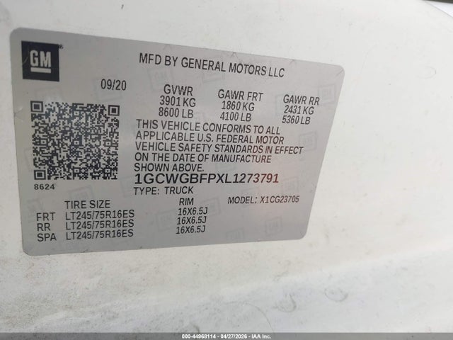 Chevrolet Express Rwd 2500 Extended Wheelbase Wt