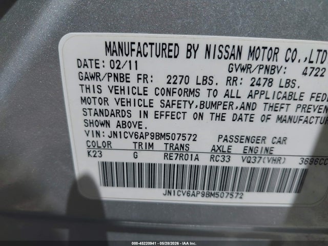 INFINITI G37 Sport Appearance Edition