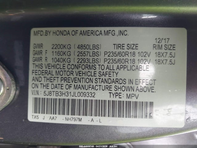 Acura RDX Acurawatch Plus Package