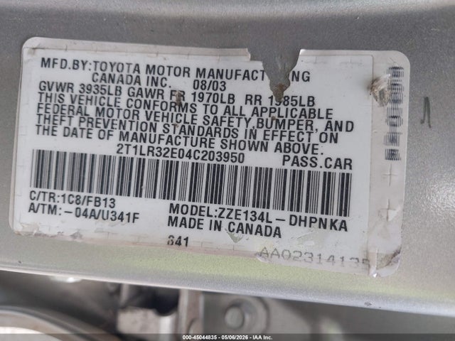 Toyota Matrix Xr