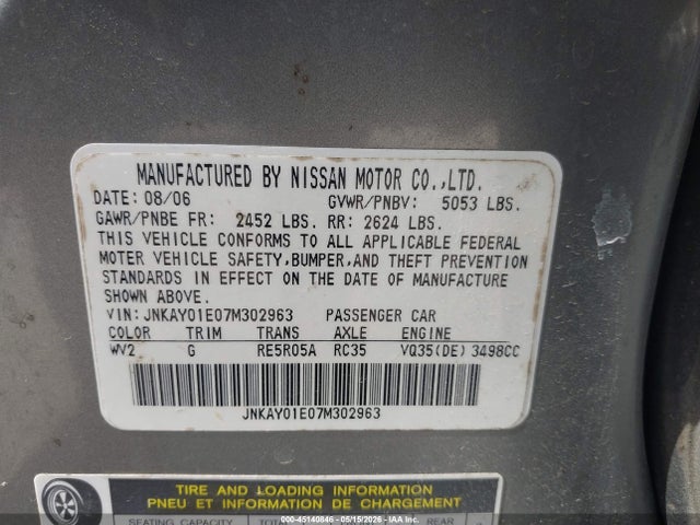INFINITI M35