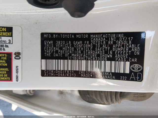 Toyota Corolla Le