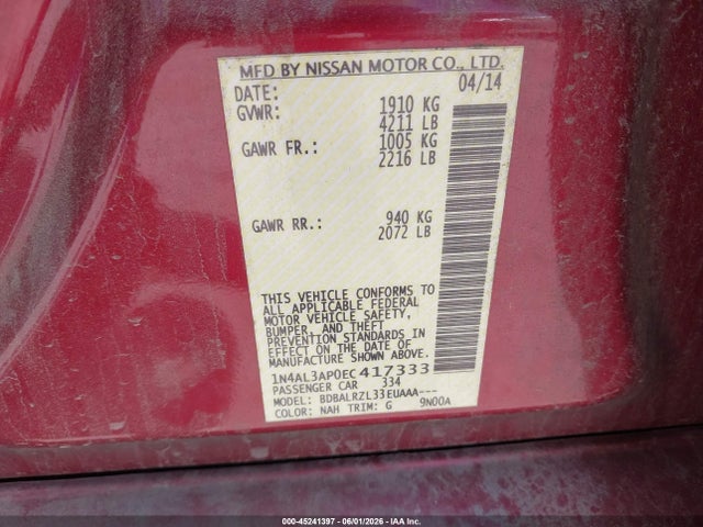 Nissan Altima 2.5 S