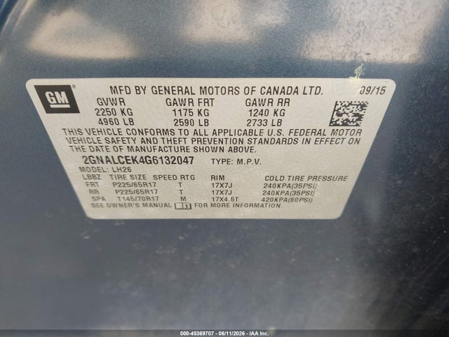 Chevrolet Equinox Lt