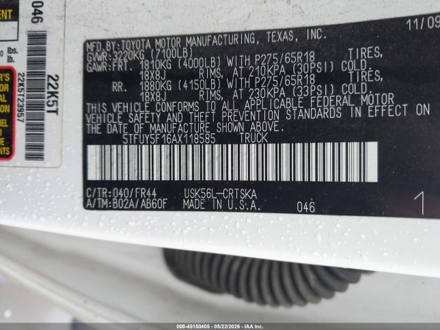 Toyota Tundra Grade 5.7l V8
