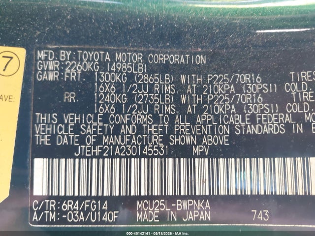 Toyota Highlander V6