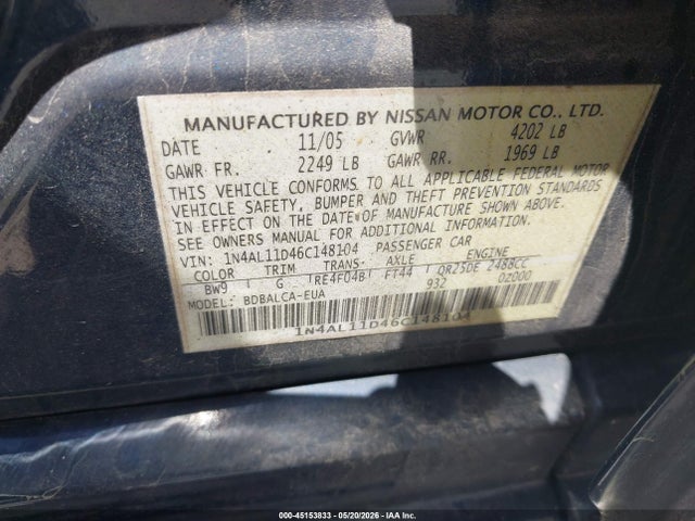 Nissan Altima 2.5 S