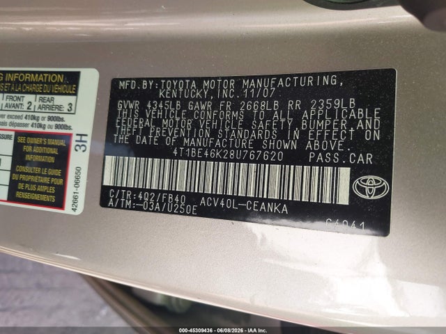 Toyota Camry Le