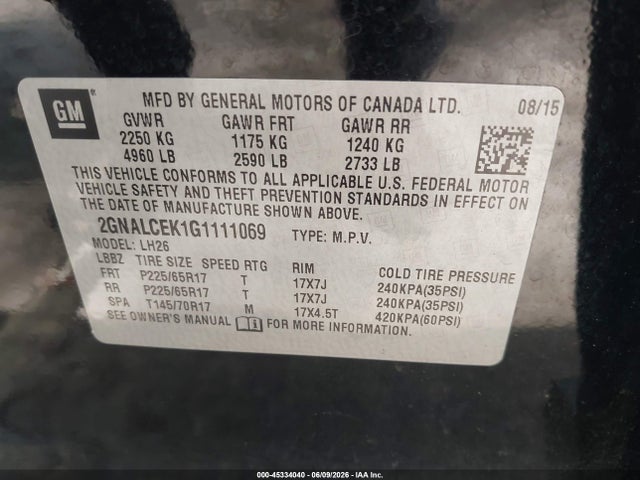 Chevrolet Equinox Lt