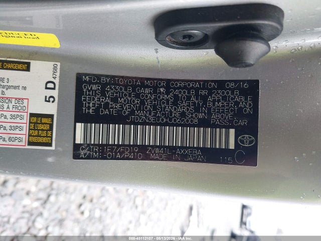 Toyota Prius v Three