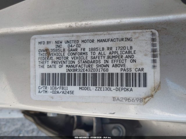 Toyota Corolla Ce