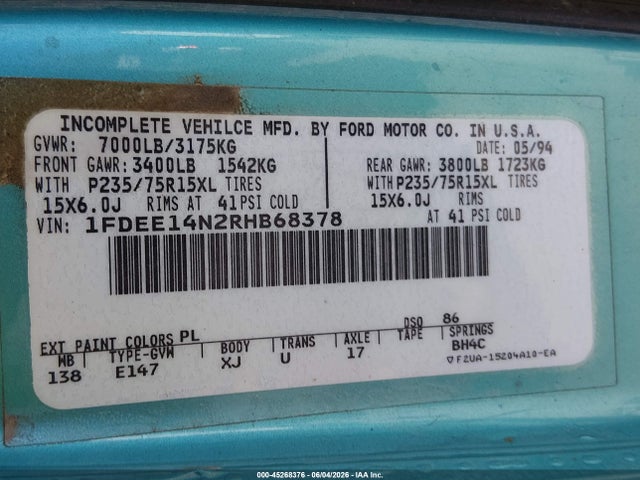 Ford Econoline E150 Van
