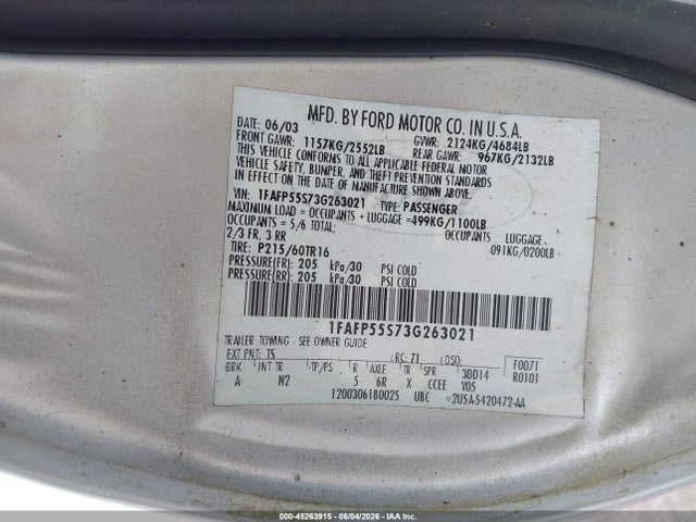 Ford Taurus Ses
