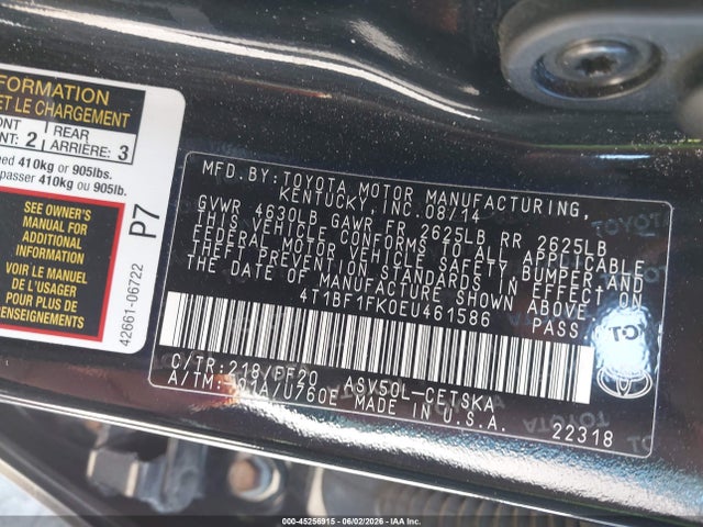 Toyota Camry Se