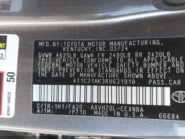 Toyota Camry Le