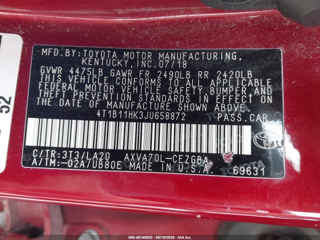 Toyota Camry Xle