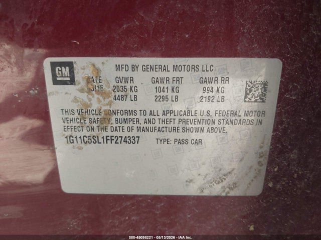 Chevrolet Malibu 1lt