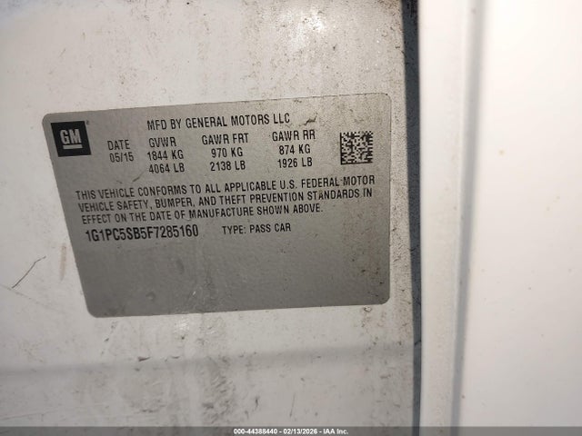 Chevrolet Cruze 1lt Auto