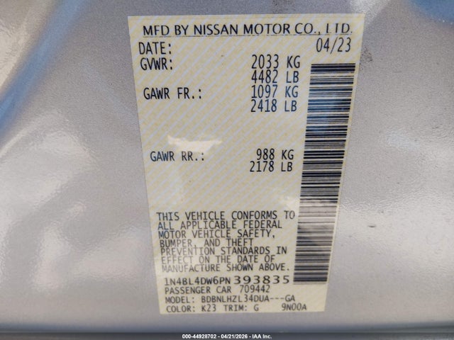 Nissan Altima Sv Intelligent Awd