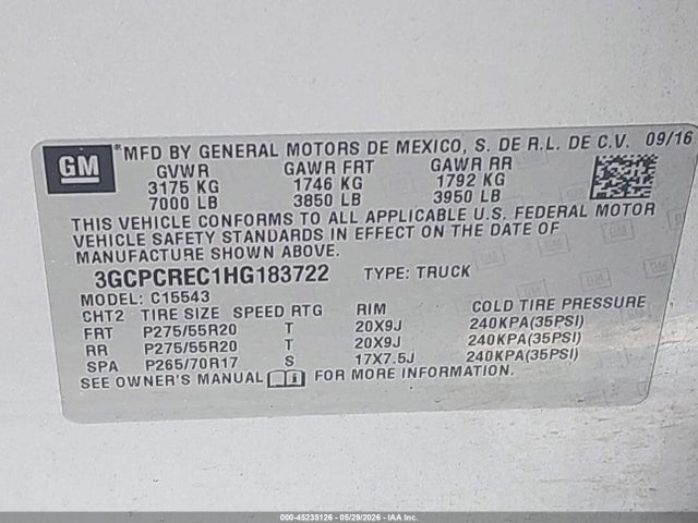 Chevrolet Silverado 1500 1lt
