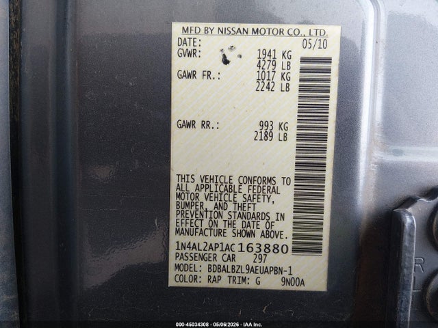 Nissan Altima 2.5 S
