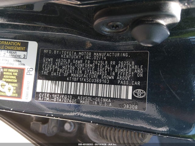 Toyota Camry Le