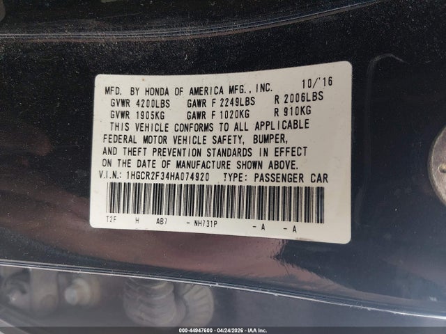 Honda Accord Lx