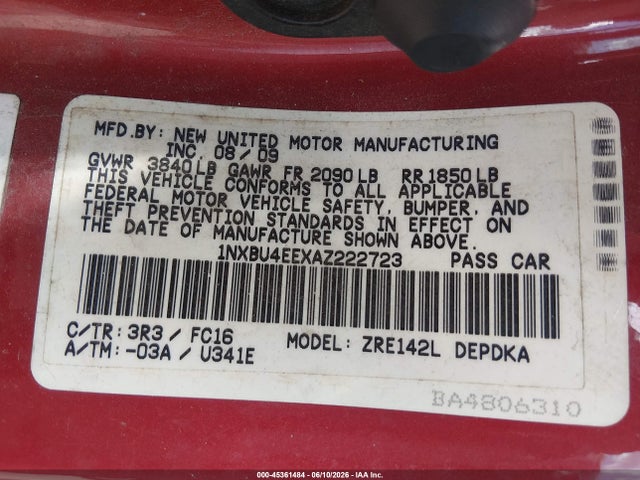 Toyota Corolla Le