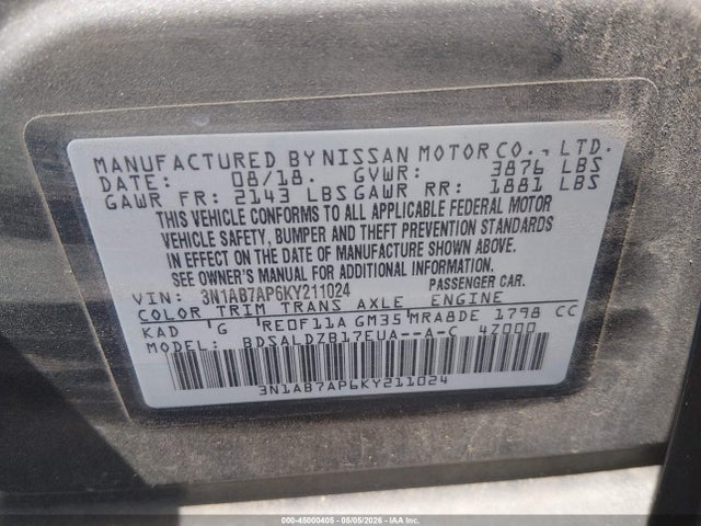 Nissan Sentra Sv