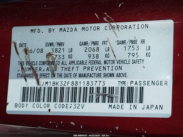 Mazda Mazda3 I Touring Value