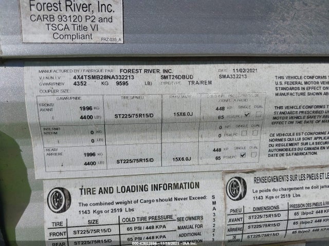 Forest River 26db Salem Towables