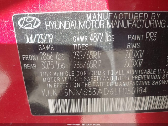 Hyundai SANTA FE Sel