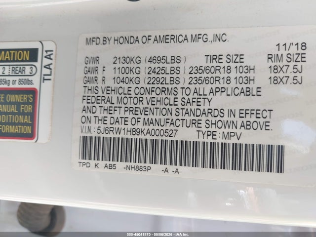 Honda CR-V Ex-l