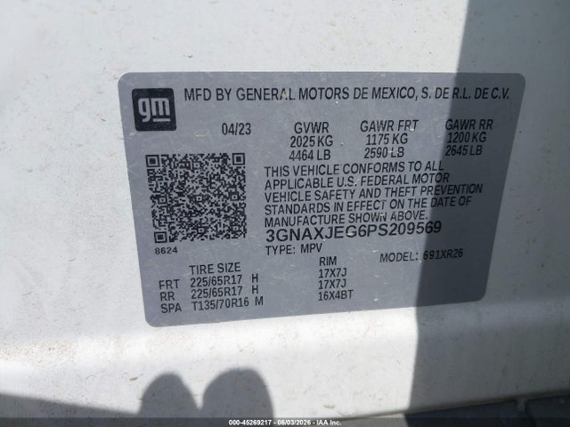 Chevrolet Equinox Fwd 2fl